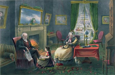 The Four Seasons of Life: Old Age, `The Season of Rest`, engraved by Parsons and Atwater, pub. by Currier and Ives, New York, 1868 by N. and Ives, J.M. Currier